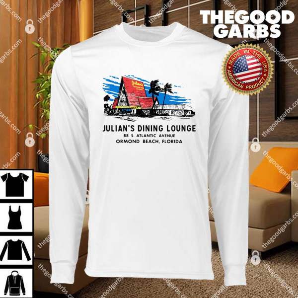 Julian's Dining Lounge Ormond Beach FL Vintage Restaurant T-Shirts