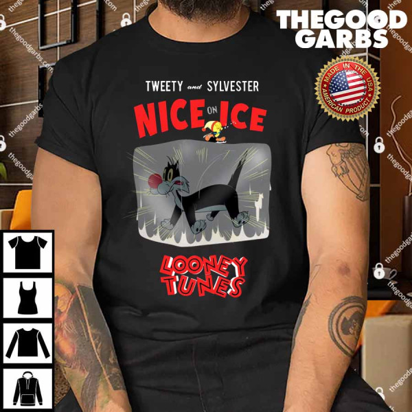 Looney Tunes Tweety And Sylvester Nice On Ice Shirt