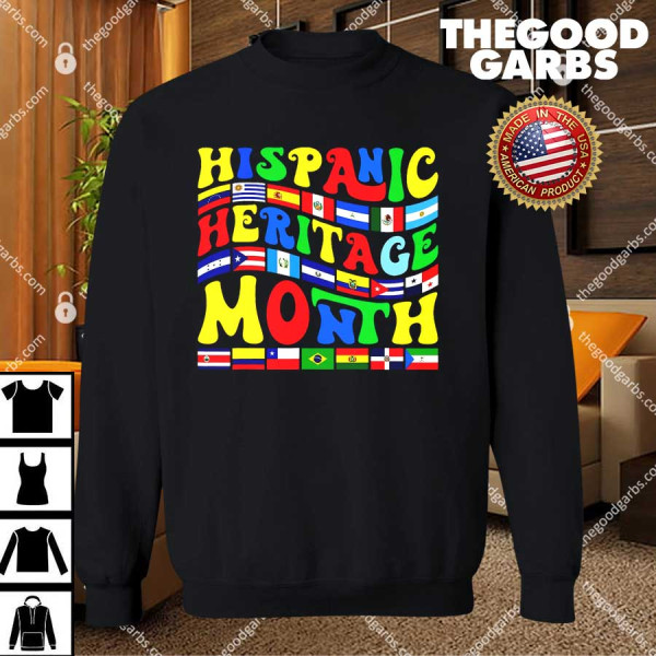National Hispanic Heritage Month Countries Flags T-Shirts
