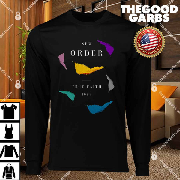 New Order True Faith 1963 Multi Leaf Art T-Shirts