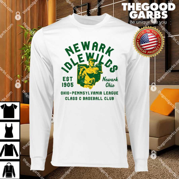 Newark Idlewilds Ohio Vintage Defunct Baseball Teams Shirts