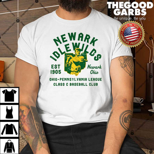 Newark Idlewilds Ohio Vintage Defunct Baseball Teams TShirt