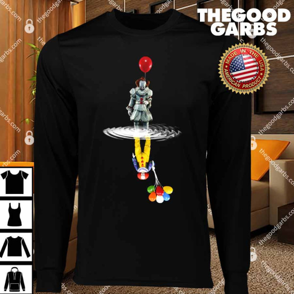 Pennywise reflection Water mirror The Clown Halloween T-Shirt