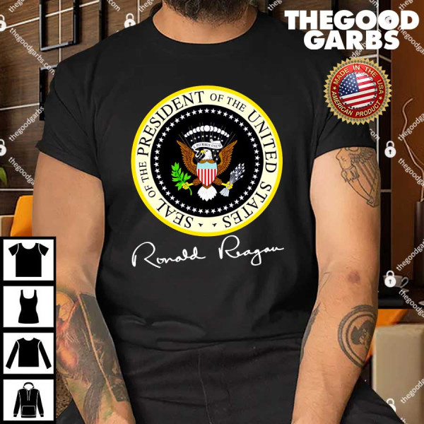 Ronald Reagan Presidential Seal Signature T-Shirt