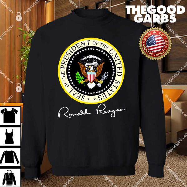 Ronald Reagan Presidential Seal Signature T-Shirts