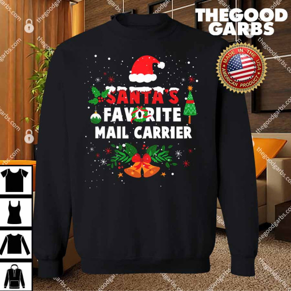 Santa's Favorite Mail Carrier Christmas Xmas Sweatshirt