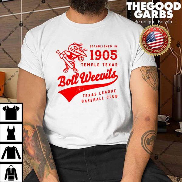 Temple Boll Weevils Texas Vintage Defunct Baseball Teams T-Shirt