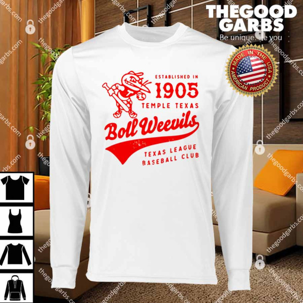 Temple Boll Weevils Texas Vintage Defunct Baseball Teams T-Shirts