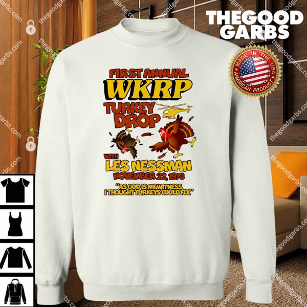 Thanksgiving 1st Annual WKRP Turkey Drop T-Shirts