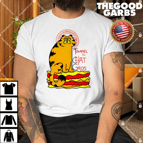 Tournee Chat Gros T-Shirt