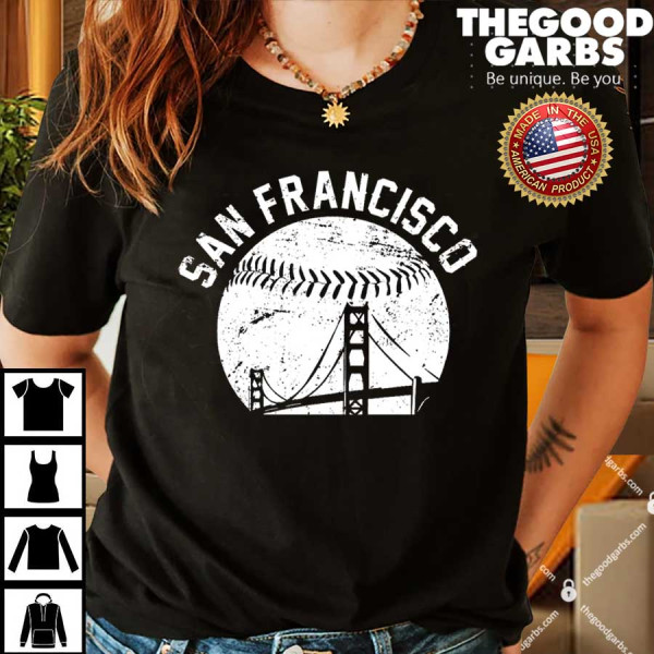 Vintage San Francisco Skyline SF Baseball Shirt