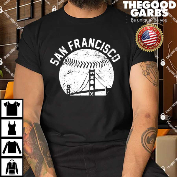 Vintage San Francisco Skyline SF Baseball Shirts