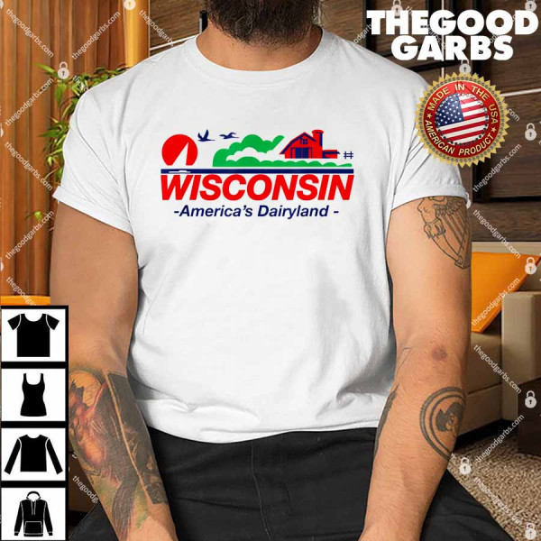 Wisconsin License Plate America's Dairyland Shirt