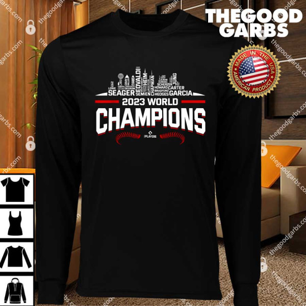 2023 World Champions Adolis Garcia Texas MLBPA T-Shirts