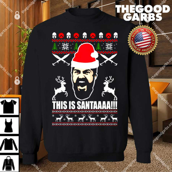 300 Rise Of An Empire This Is Santaaa Christmas T-Shirt