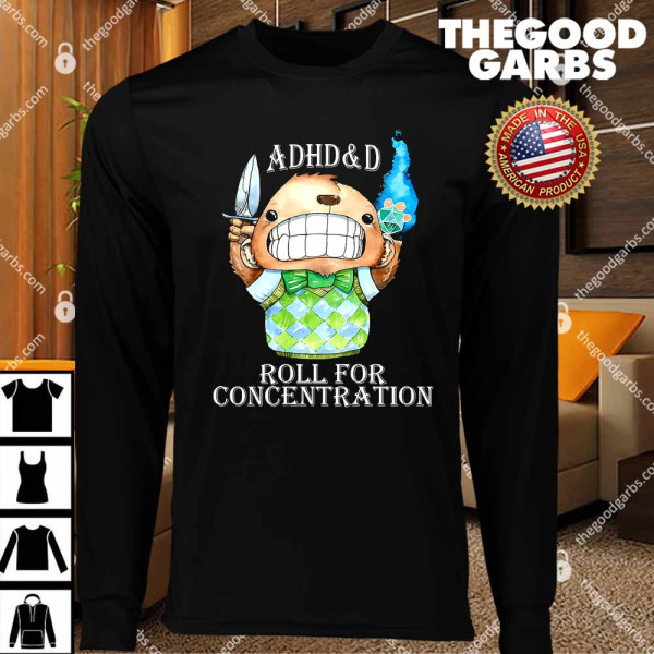 Adhd&D Roll For Concentration T-Shirts