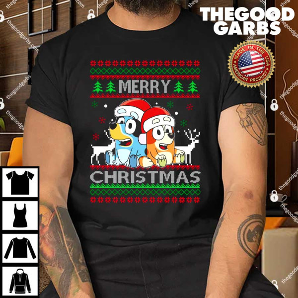Bluey Merry Christmas Shirt