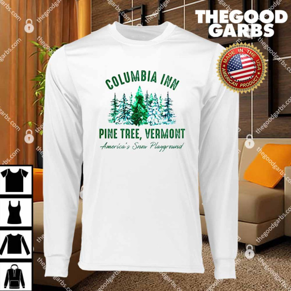 Columbia Inn Pine Tree Vermont Christmas T-Shirts