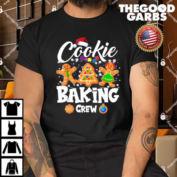 Cookie Baking Crew Christmas Santa Shirt