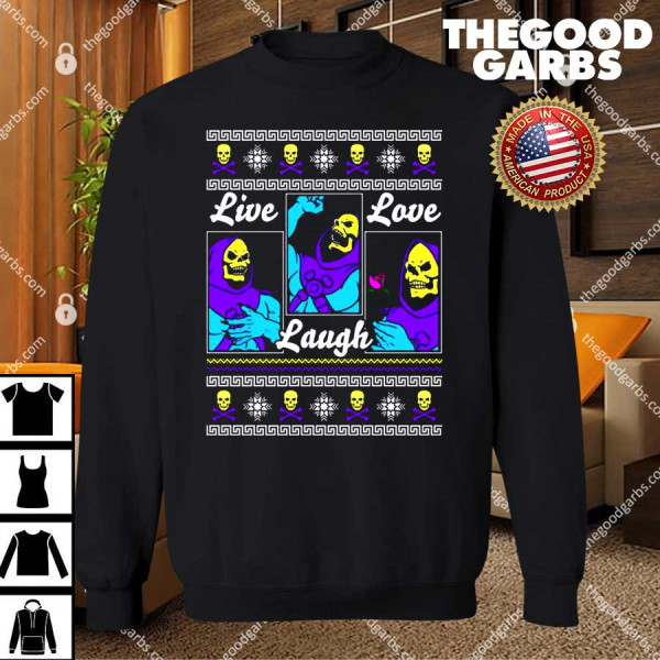 Death Live Laugh Love Christmas Sweater