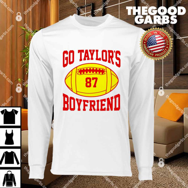 Go Taylors Boyfriend Football T-Shirts