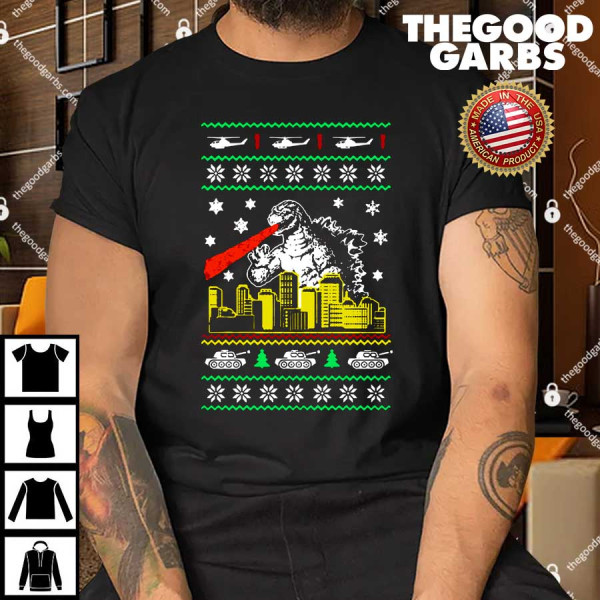 Godzilla Ugly Christmas Shirt