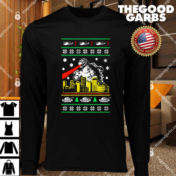 Godzilla Ugly Christmas T-Shirts