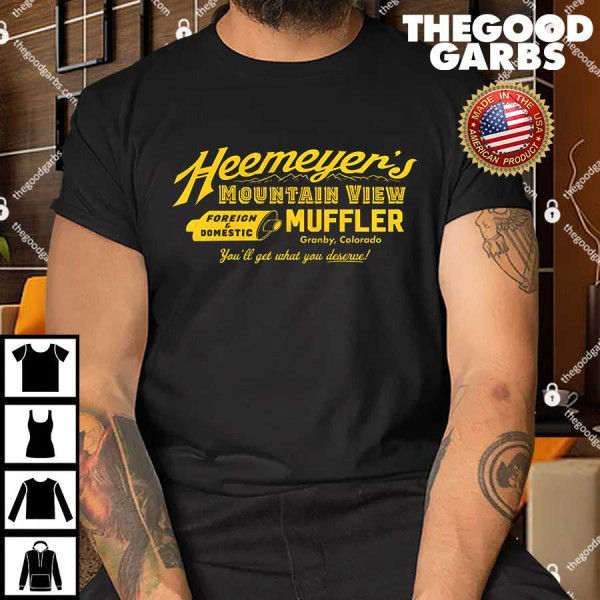 Heemeyer's Mountain View Muffler Shirt