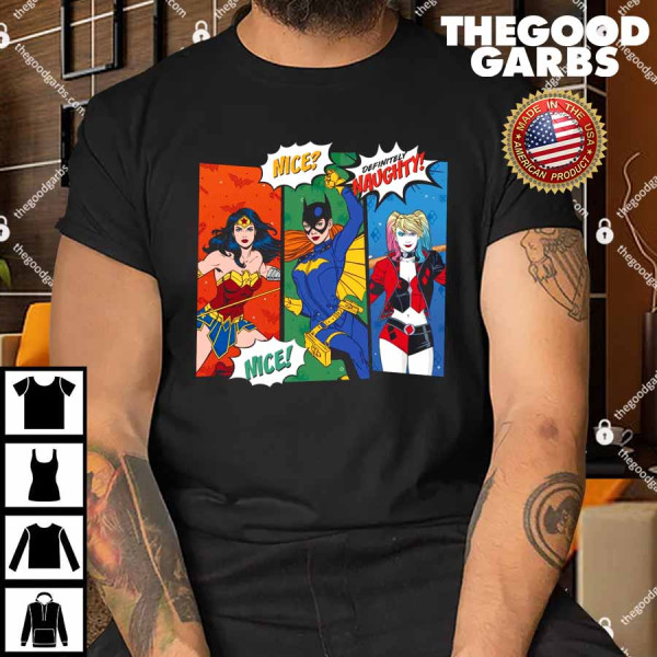 Justice League Christmas Naughty Or Nice Shirt