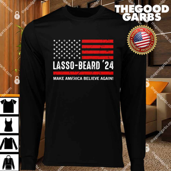 Lasso Beard 2024 American Us Flag T-Shirts