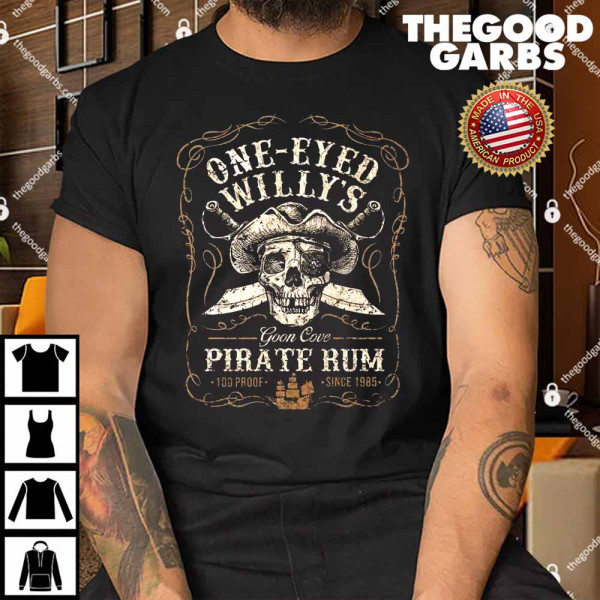 One Eyed Willy's Goon Cove Pirate Rum Shirt