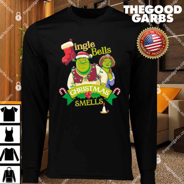 Shrek Christmas Jingle Bells Christmas Smells T-Shirts