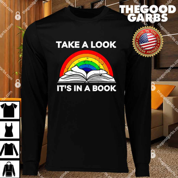 Take A Look It's In A Book Reading Vintage T-Shirts