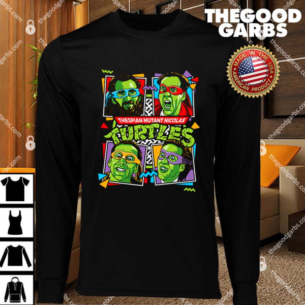 Thespian Mutant Nicolas Turtles Nicolas Cage T-Shirts