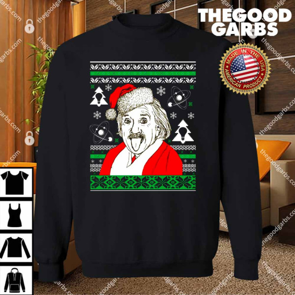 Albert Einstein Ugly Christmas Sweater T-Shirts