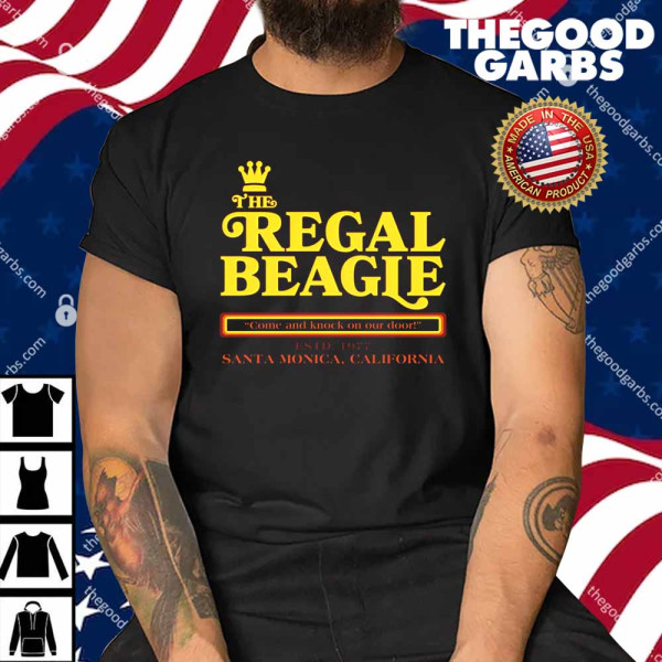 Retro Vintage The Regal Beagle ESTD 1977 Santa Monica California Shirt