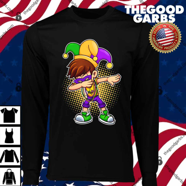 Dabbing Mardi Gras Jester T-Shirts