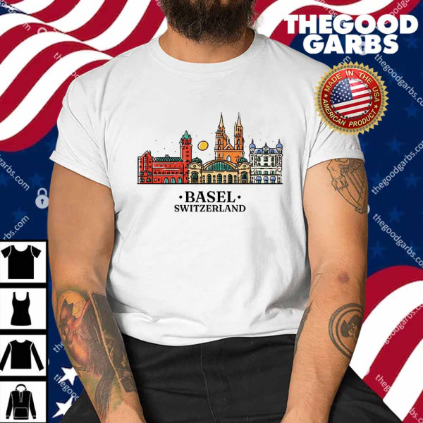Basel Switzerland Skyline Shirt