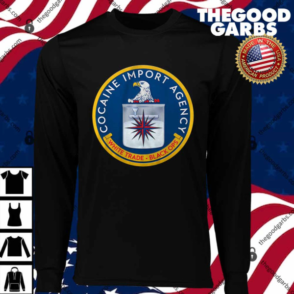 CIA Cocaine Import Agency United States of America logo T-Shirts