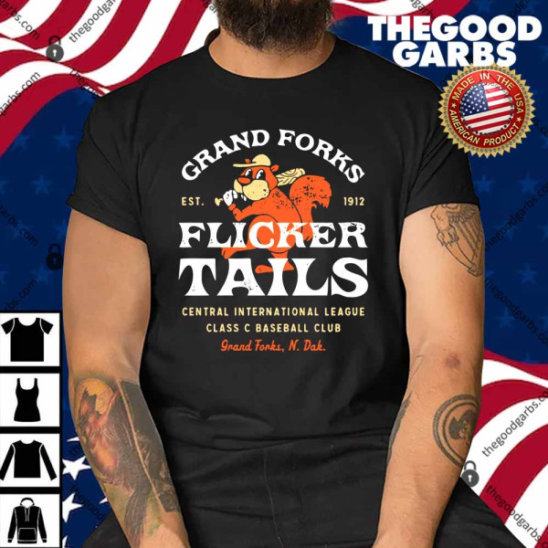 Grand Forks Flickertails North Dakota Vintage Defunct Baseball Teams Shirt