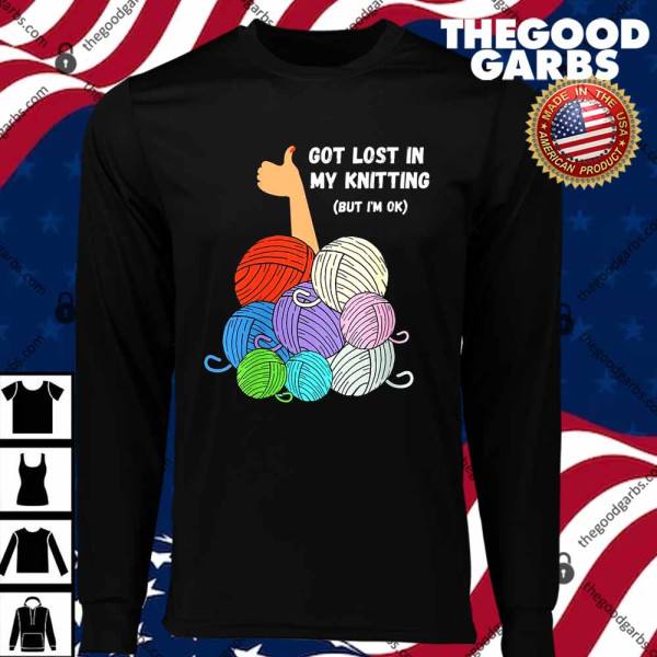 I’m Ok Knitting Crochet T-Shirts