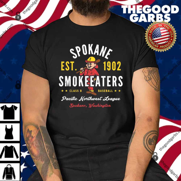 Spokane Smoke Eaters Washington Vintage Defunct Baseball Teams Shirt