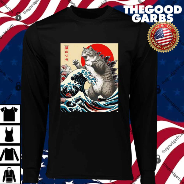 Vintage Catzilla Cat Monster Art T-Shirts