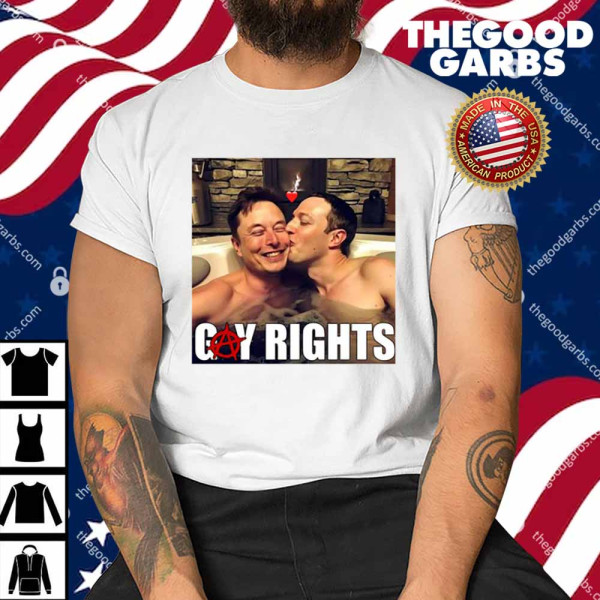 Gay Rights Elon Musk Kiss Mark Zuckerberg Shirt