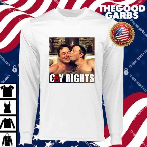 Gay Rights Elon Musk Kiss Mark Zuckerberg T-Shirts