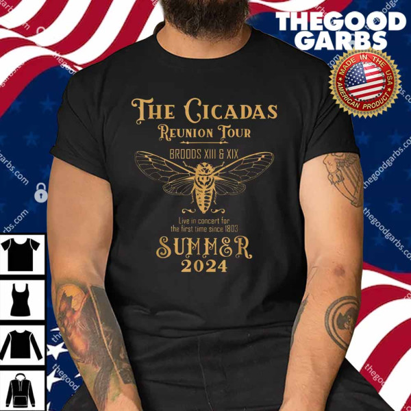 The Cicadas Reunion Tour Broods XIII And XIX Summer 2024 Shirt